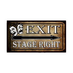 exit right sign